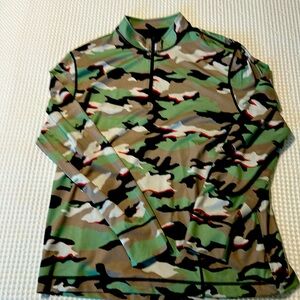 Men’s Municipal by Mark Whalberg Camo Half Zip, Large